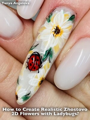 cover image of How to Create Realistic Zhostovo 2D Flowers with Ladybugs?